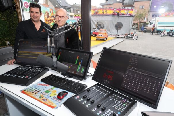 Chris Schoutteet (izquierda) y Marc De Coster en Melinda FM (Foto: Aircast)