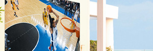 Los videowalls LED exteriores de Planar, en el plató de NBC Sports para París 2024