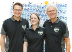 Maximilian Blanck, Marie-Kathrin Huber y Rainer Blanck