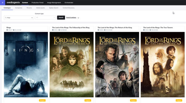 Mediagenix - Descubrimiento de títulos - Spideo - UI