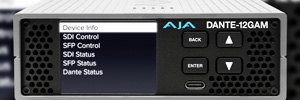 Dante-12GAM, Bridge Live 3G-8 y Kumo 6464-12G, grandes apuestas IP y 12G-SDI de AJA para NAB 2025