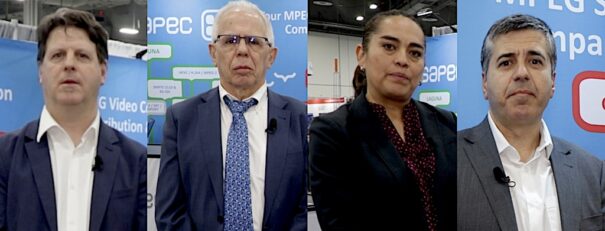 F. Javier Palenciano, Miguel Ángel Cristóbal, Gabriela Galán y David Muñoz (Sapec)