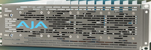 AJA estrena DRM2-PLUS, marco de 3RU capaz de albergar hasta 24 miniconvertidores