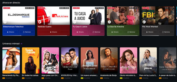 Mediaset Infinity - Plataforma - Mediaset España - AVOD