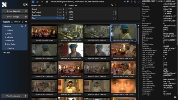 FilmLight Nara UI