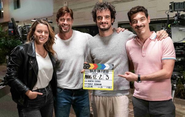 Rodaje de 'Bajo un fuego' (Secuoya Studios)
