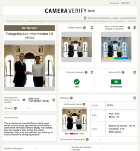 Sony - verificación de autenticidad de vídeo - Guía