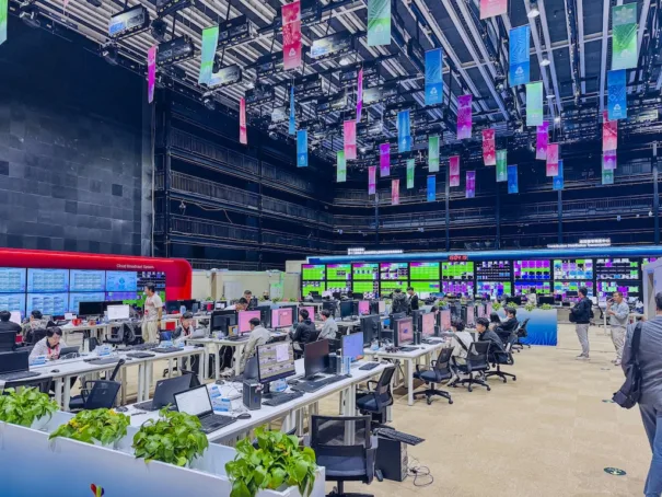 Riedel aux Jeux Nationaux en Chine