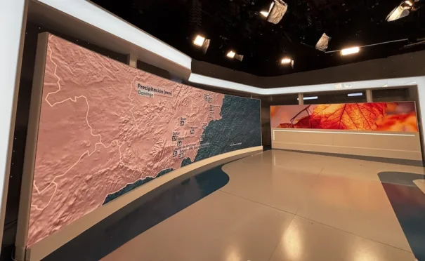 Alfalite en el estudio A3 de Torrespaña (RTVE)