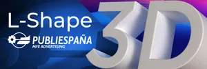 Publiespaña comercializa sus nuevos espacios publicitarios 3D, diseñados para los formatos en L