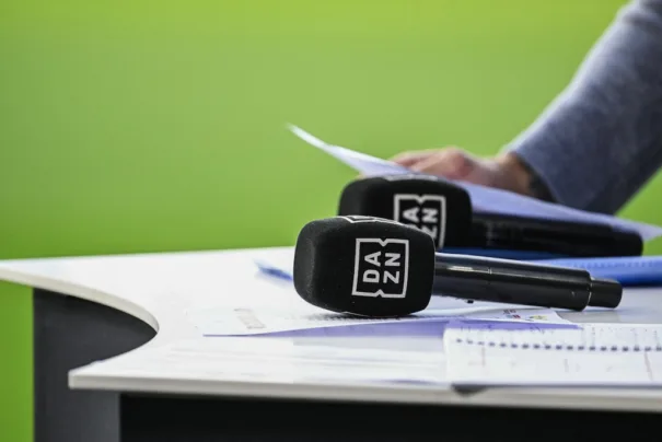 DAZN (Foto: Tom Goyvaerts / BELGA / AFP) / Belgium OUT)