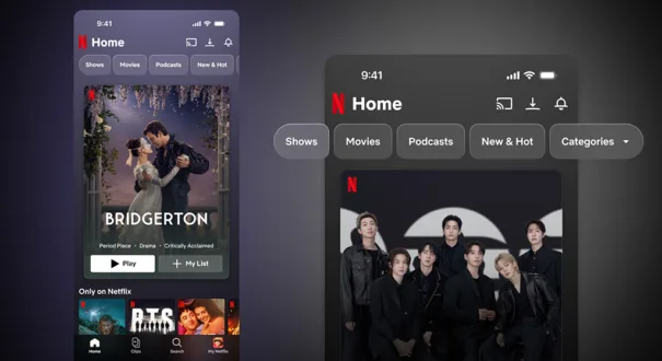 Netflix - Nueva UI - Interfaz usuario - 2026