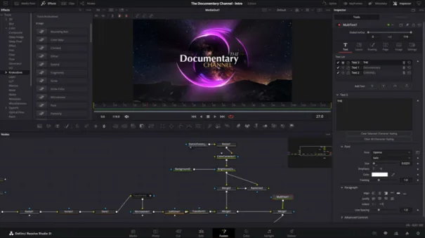Blackmagic Design - DaVinci Resolve 21 UI