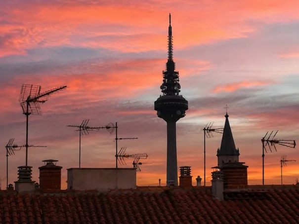 Antenas con Torrespaña